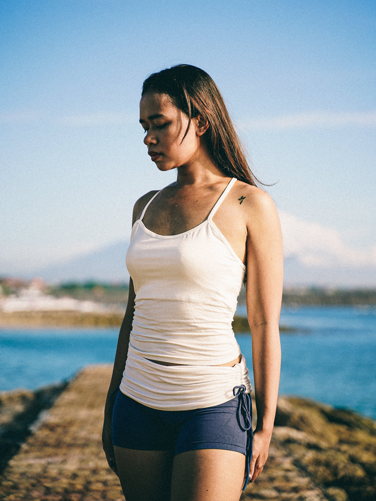 OCEAN Top in Navy Blue