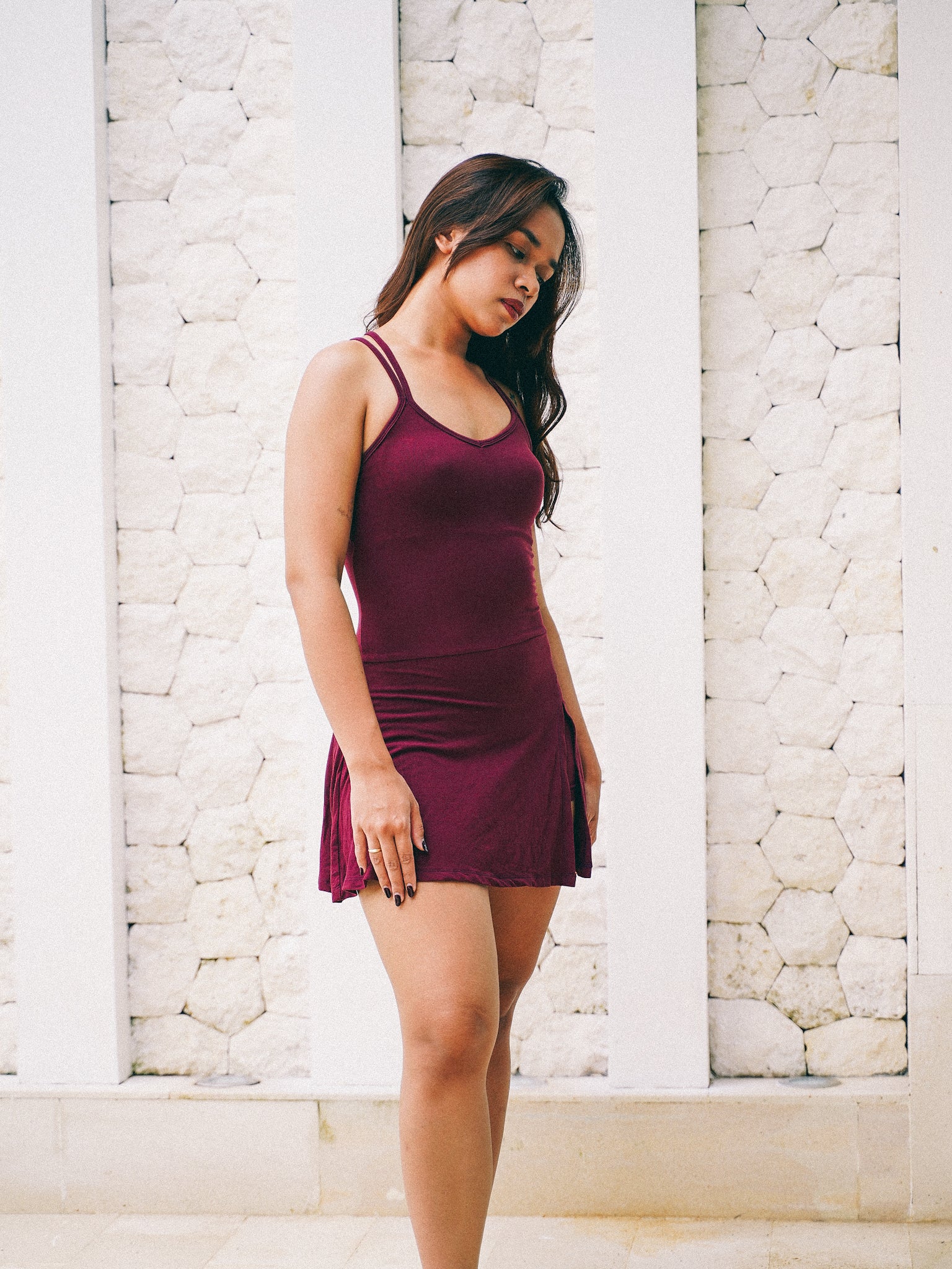 ALLURE Suit in Burgundy