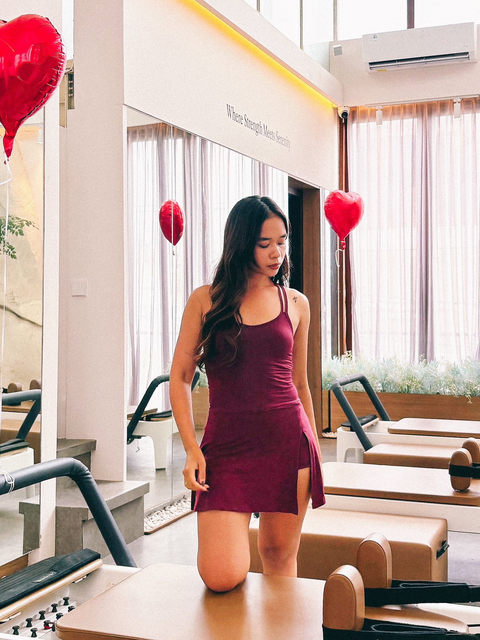 ALLURE Suit in Burgundy